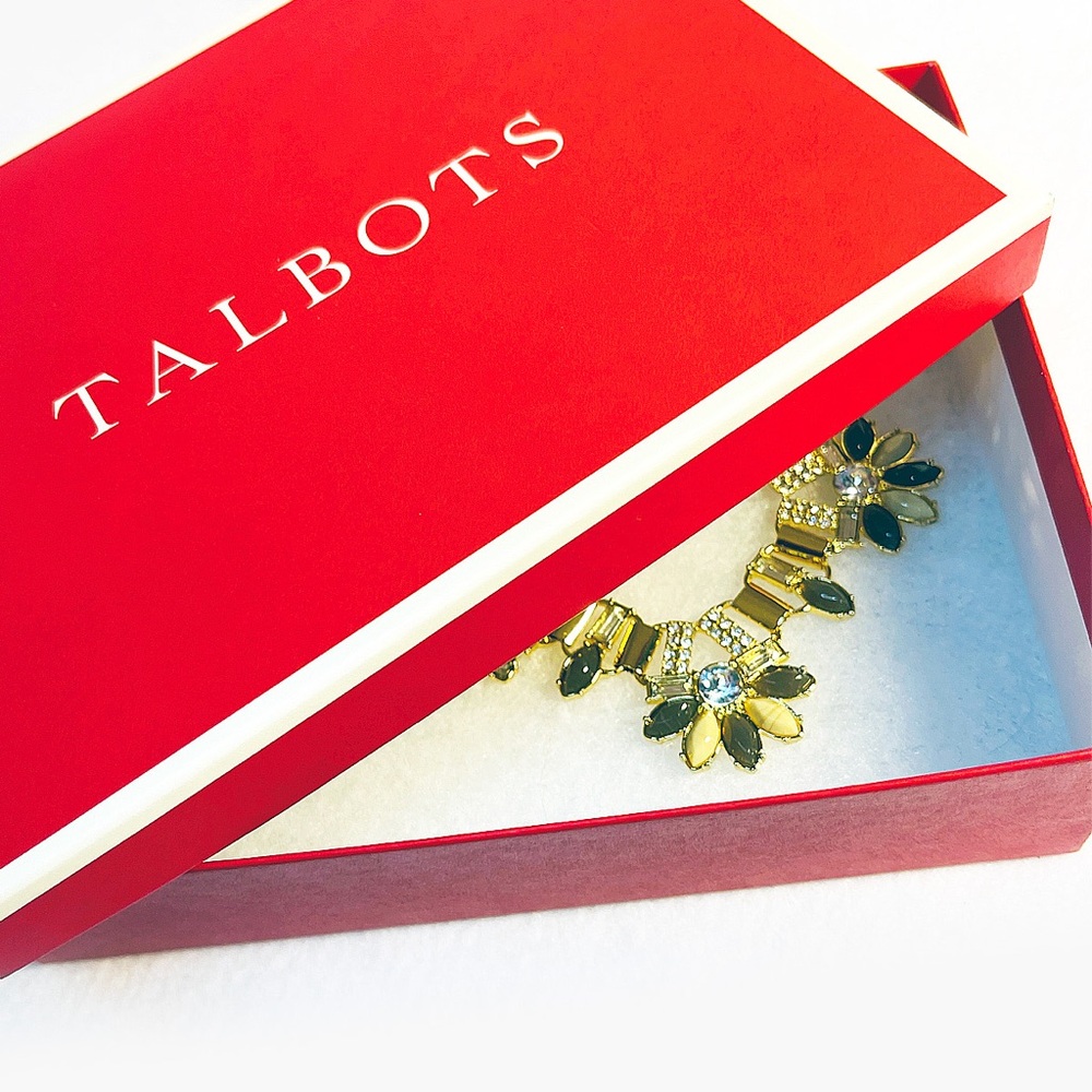 Talbots Gold Floral Book Chain Necklace - Picture 7 of 9